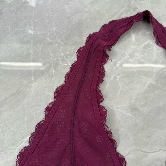 Women’s Intimately Free People Floral Lace Halter V-Neck Bralette Adjustable XL - Picture 7 of 16